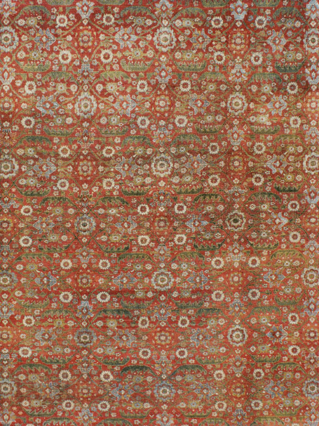 Antique Persian Senneh Malayer Carpet, No.23354 - Gss
