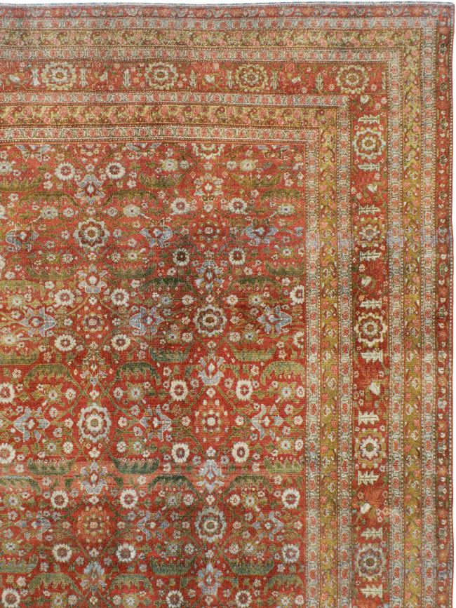 Antique Persian Senneh Malayer Carpet, No.23354 - Gss