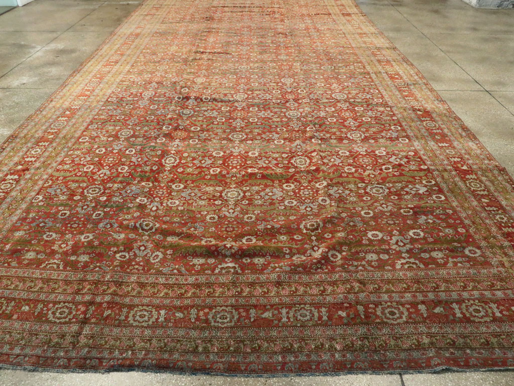 Antique Persian Senneh Malayer Carpet, No.23354 - Gss
