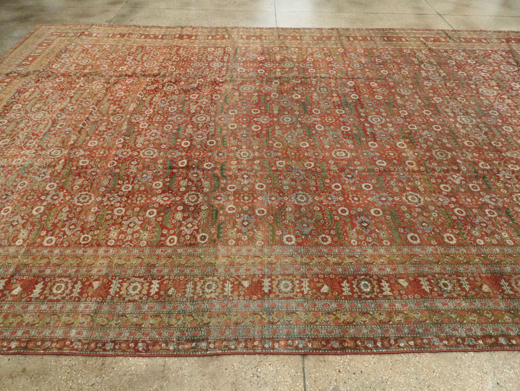 Antique Persian Senneh Malayer Carpet, No.23354 - Gss