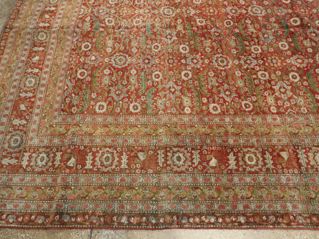 Antique Persian Senneh Malayer Carpet, No.23354 - Gss