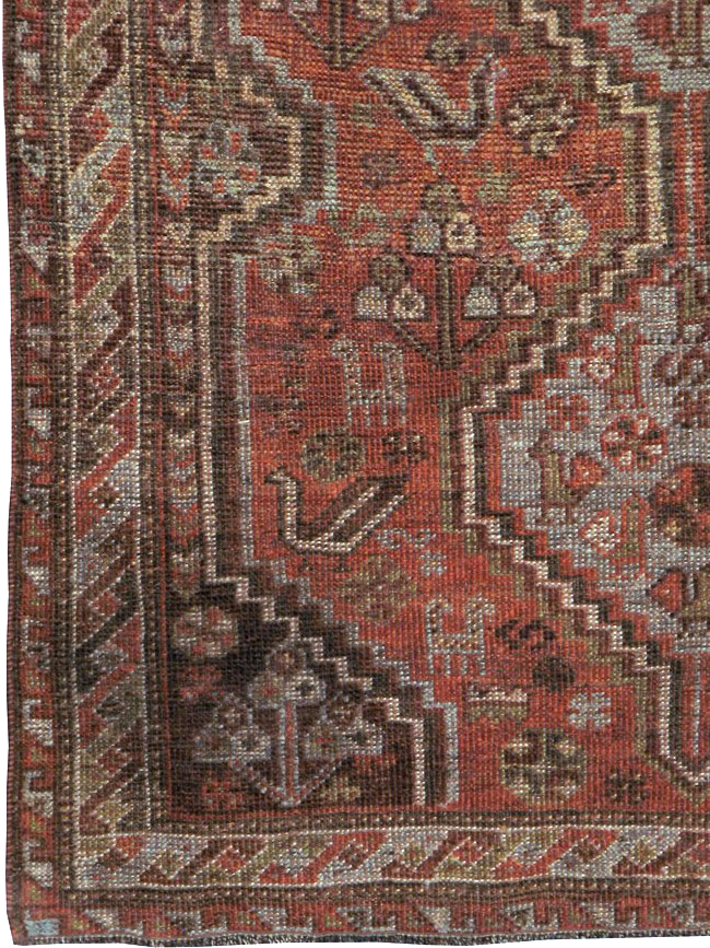Vintage Persian Shiraz Rug, No.23357 - Gss