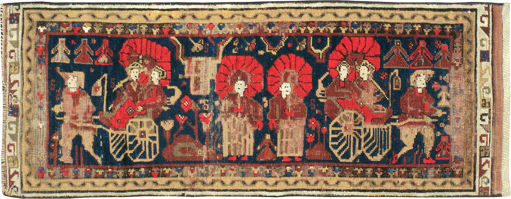 Vintage Turkish Anatolian Pictorial Rug, No.23364 - Gss
