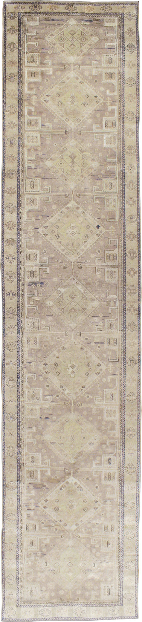 Vintage Turkish Oushak Wide Gallery Runner, No.23371 - Gss