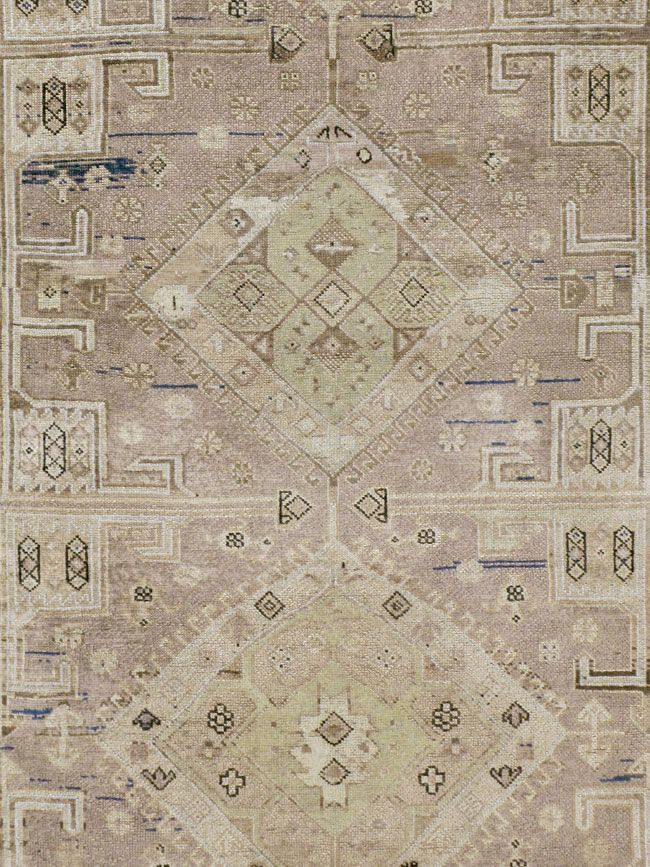 Vintage Turkish Oushak Wide Gallery Runner, No.23371 - Gss