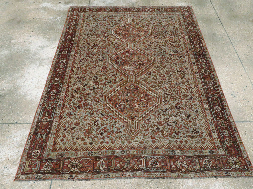 Antique Persian Afshar Rug, No.23373 - Gss