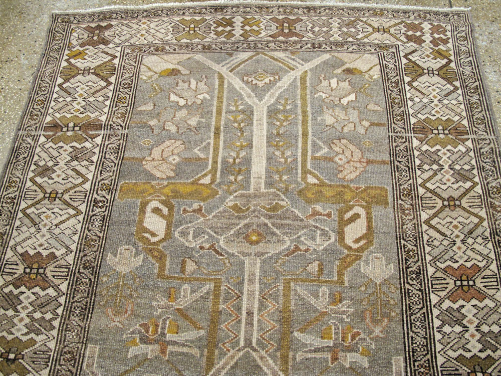 Vintage Persian Malayer Wide Gallery Runner, No.23375 - Gss