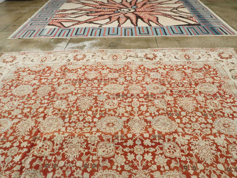 Antique Persian Tabriz Carpet, No.23386 - Gss