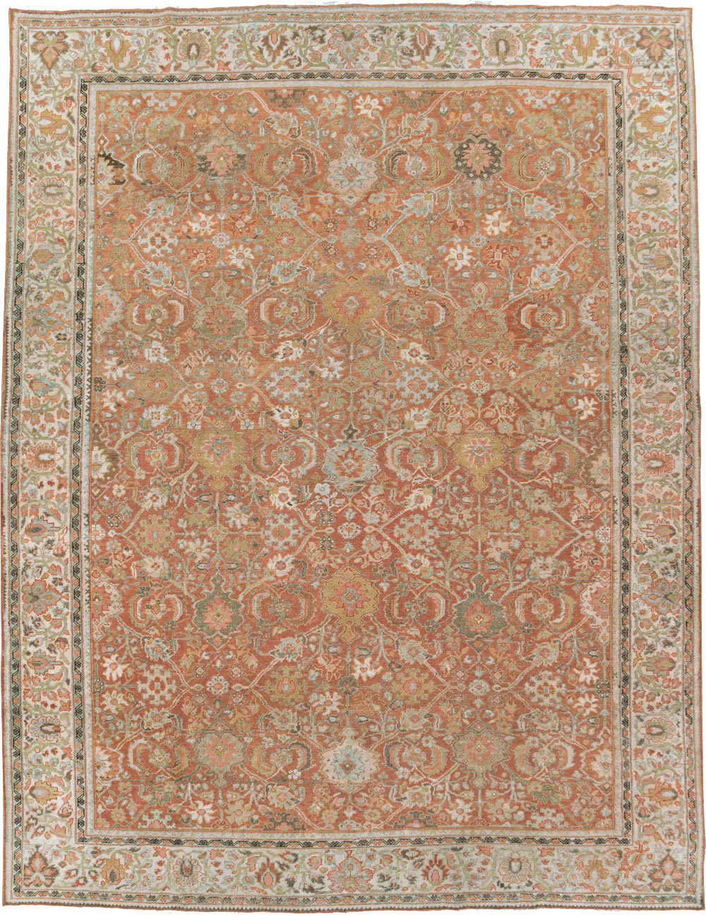 Antique Persian Mahal Room Size Carpet, No.23388 - Gss