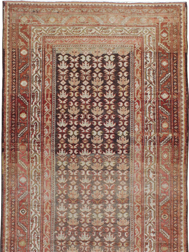 Vintage Persian Malayer Wide Gallery Runner, No.23396 - Gss