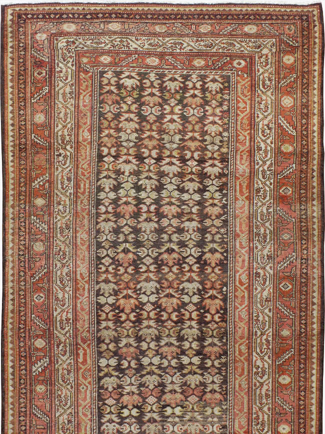 Vintage Persian Malayer Wide Gallery Runner, No.23396 - Gss