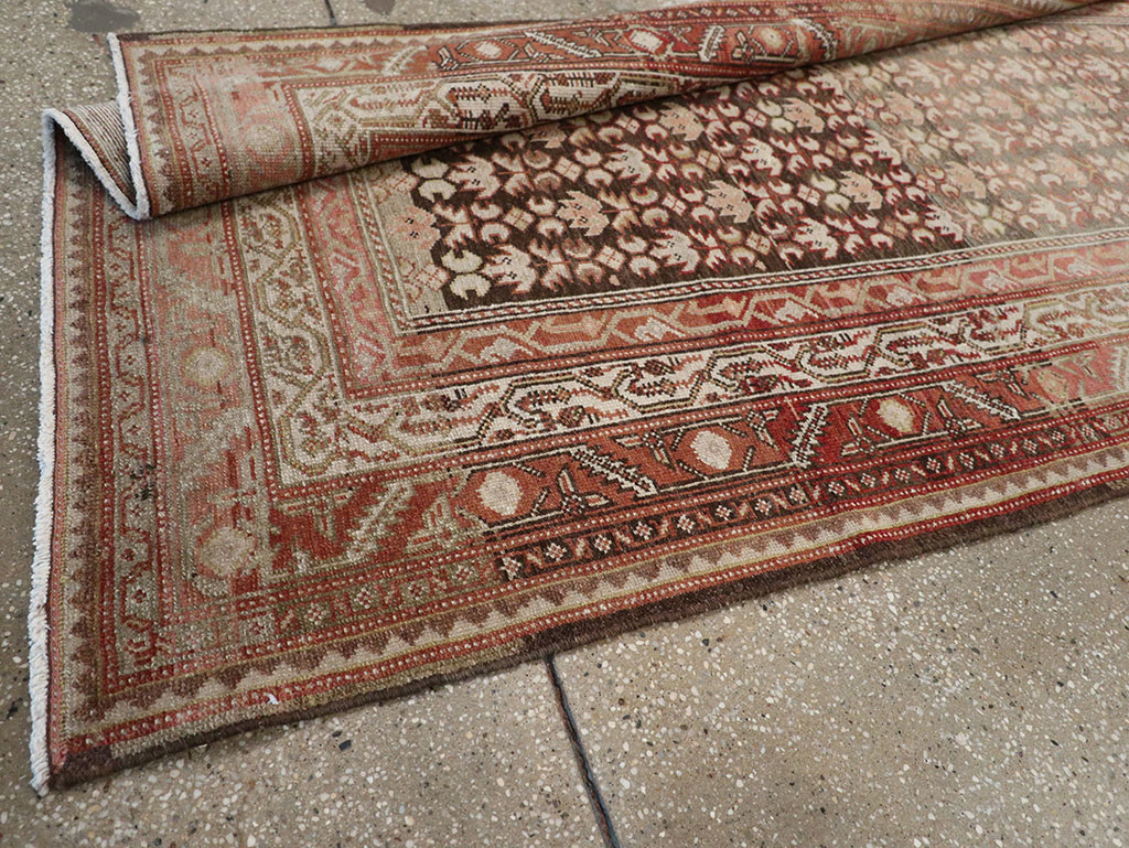 Vintage Persian Malayer Wide Gallery Runner, No.23396 - Gss