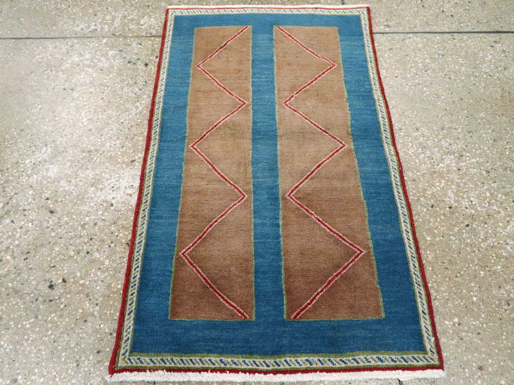 Vintage Persian Hamadan Art Deco Rug, No.23398 - Gss