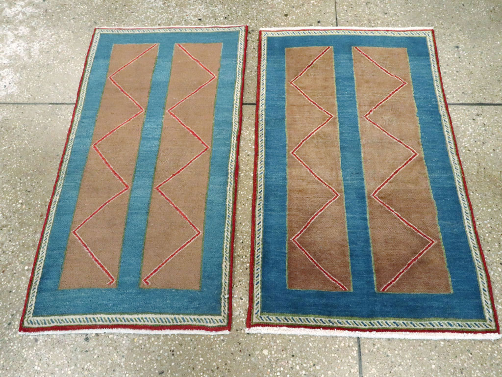 Vintage Persian Hamadan Art Deco Rug, No.23398 - Gss