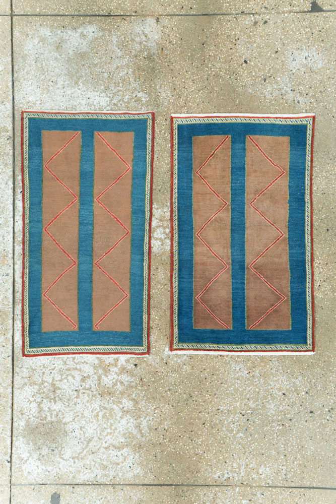 Vintage Persian Hamadan Art Deco Rug, No.23398 - Gss