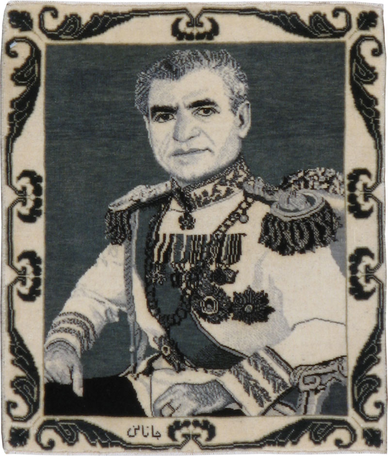 Vintage Persian Tabriz Pictorial Rug, No.23412 - Gss