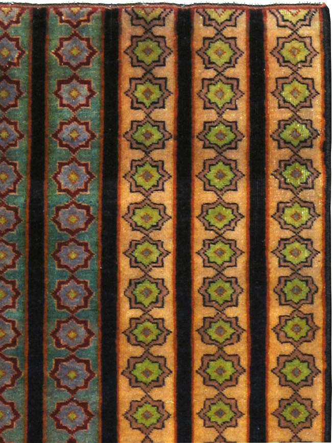 Vintage Persian Kashan Modernist Rug, No.23420 - Gss