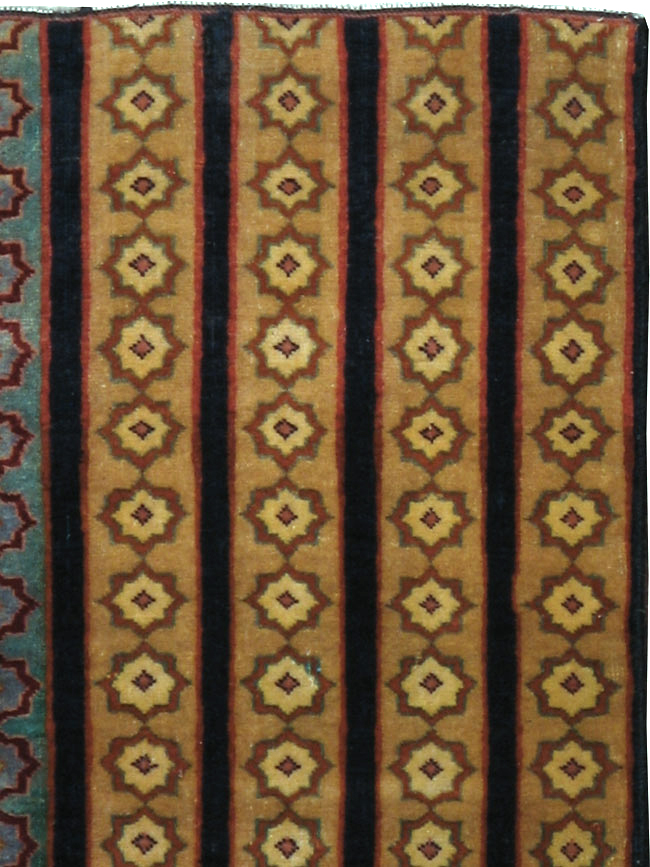 Vintage Persian Kashan Modernist Rug, No.23420 - Gss