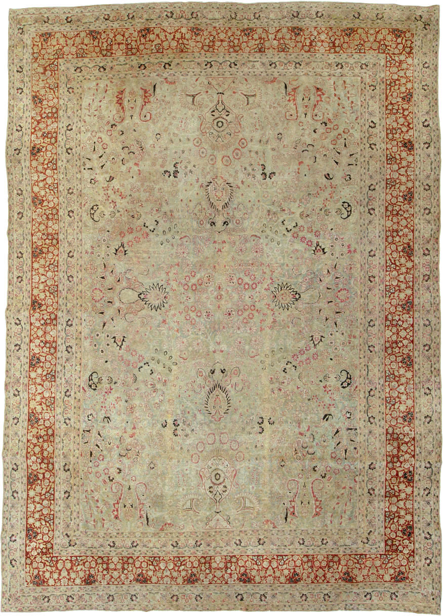 Antique Persian Mashad Carpet, No.23426 - Gss