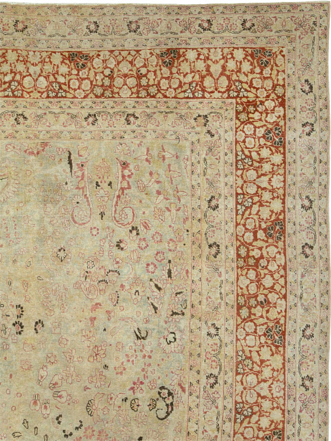Antique Persian Mashad Carpet, No.23426 - Gss
