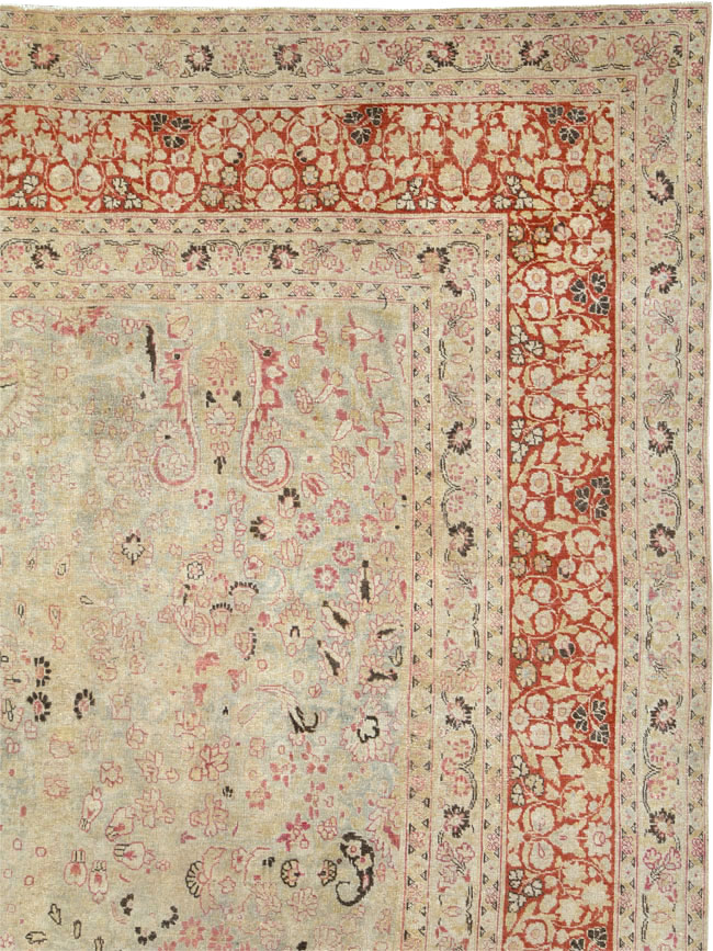Antique Persian Mashad Carpet, No.23426 - Gss