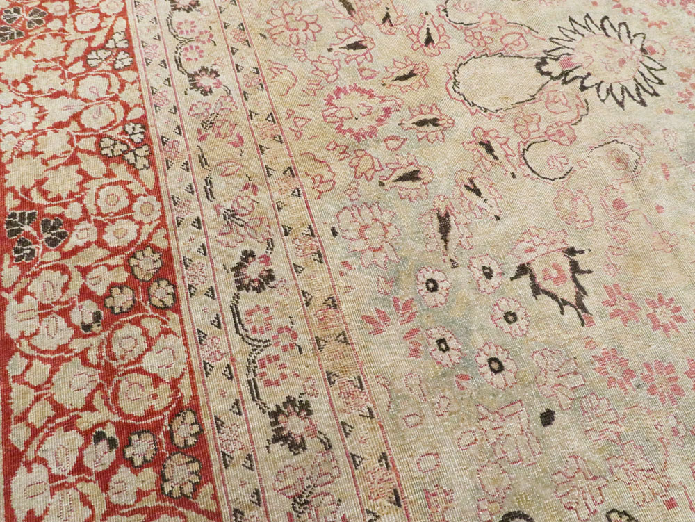 Antique Persian Mashad Carpet, No.23426 - Gss