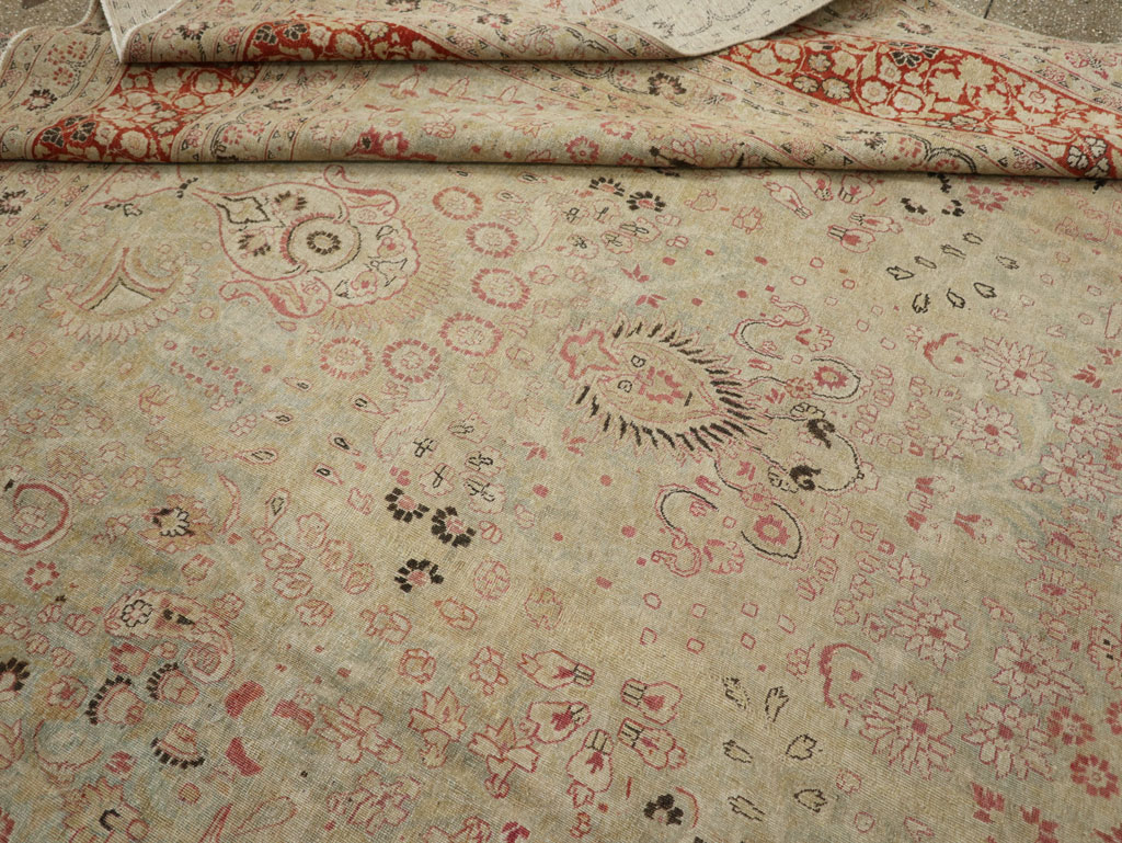 Antique Persian Mashad Carpet, No.23426 - Gss