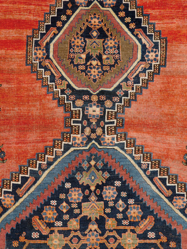 Antique Persian Bidjar Square Carpet, No.23433 - Gss