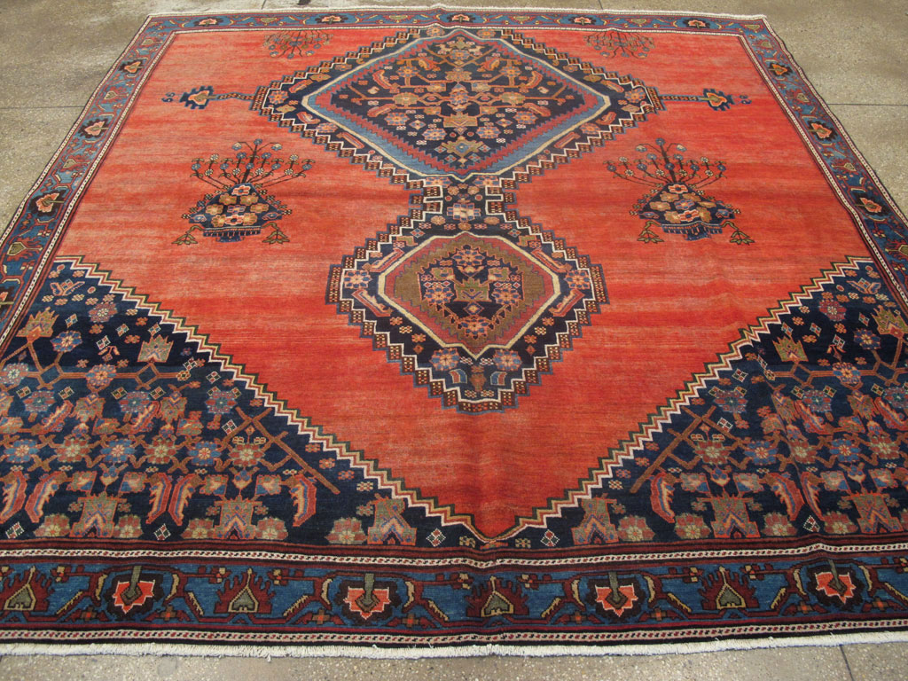 Antique Persian Bidjar Square Carpet, No.23433 - Gss