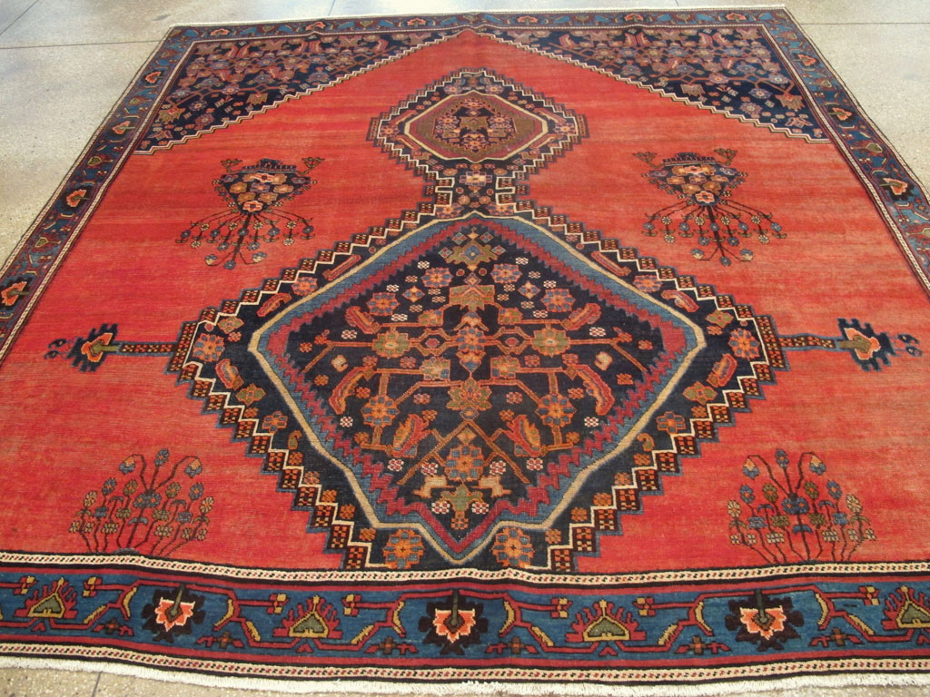 Antique Persian Bidjar Square Carpet, No.23433 - Gss