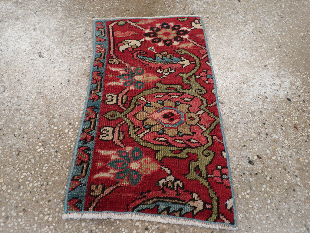 Antique Persian Heriz Wagireh Sampler Rug, No.23442 - Gss