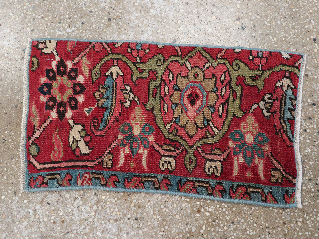 Antique Persian Heriz Wagireh Sampler Rug, No.23442 - Gss