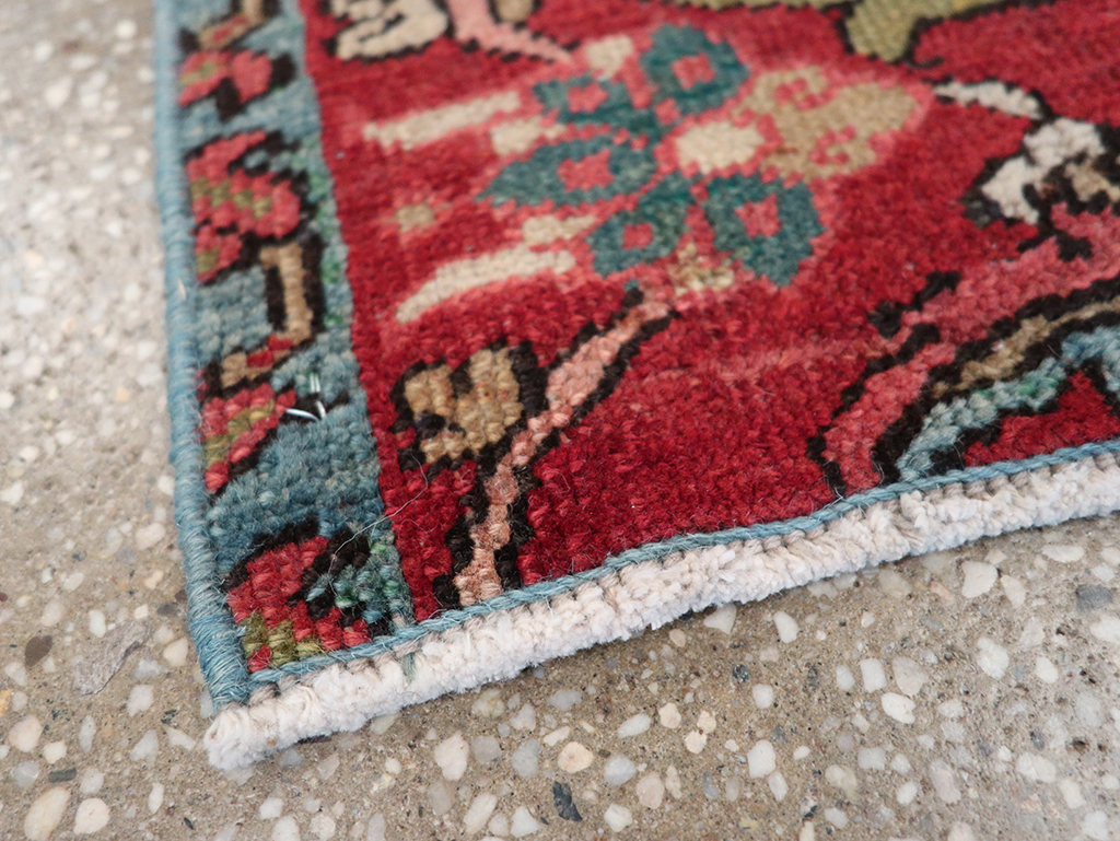 Antique Persian Heriz Wagireh Sampler Rug, No.23442 - Gss