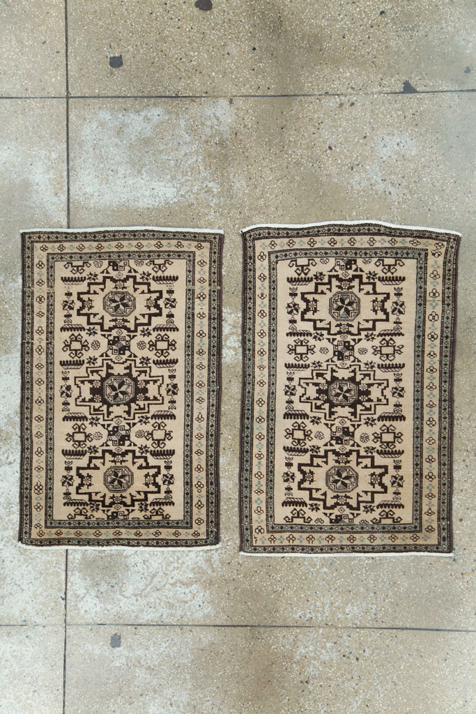 Vintage Persian Tabriz Rug (Pair: 2 of 2), No.23443 - Gss