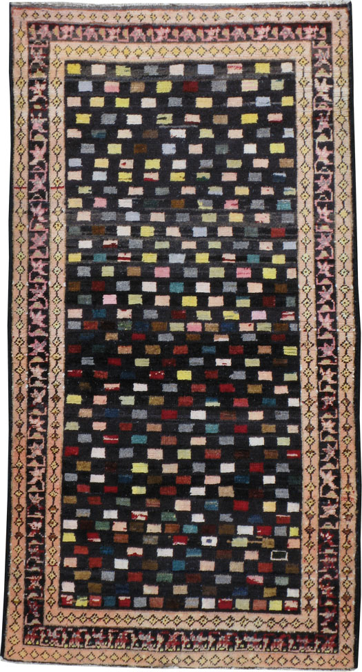 Vintage Persian Hamadan Modernist Rug, No.23444 - Gss