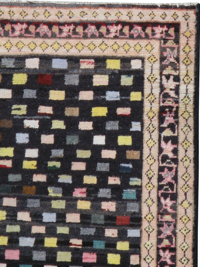 Vintage Persian Hamadan Modernist Rug, No.23444 - Gss