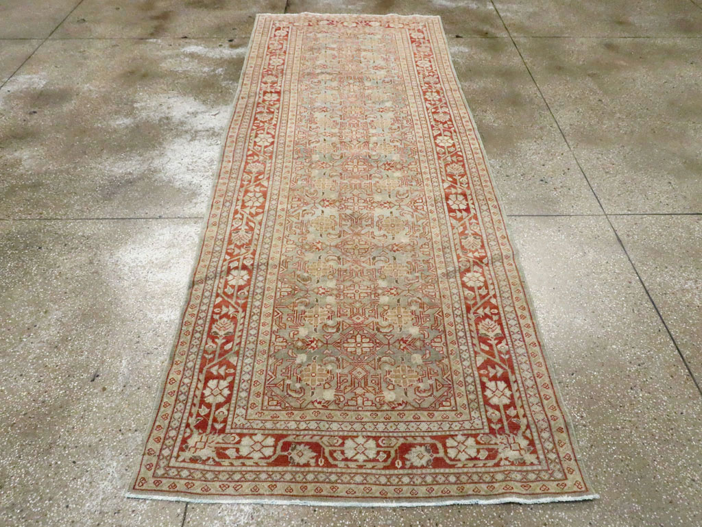 Antique Persian Mahal Gallery Runner, No.23453 - Gss