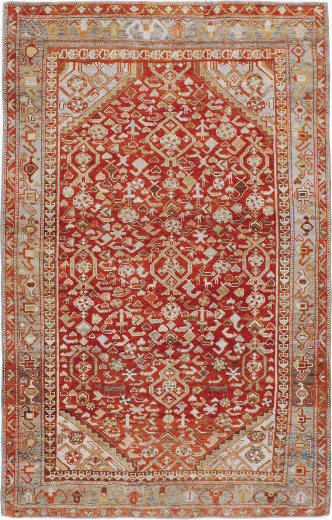Vintage Persian Malayer Rug, No.23454 - Gss