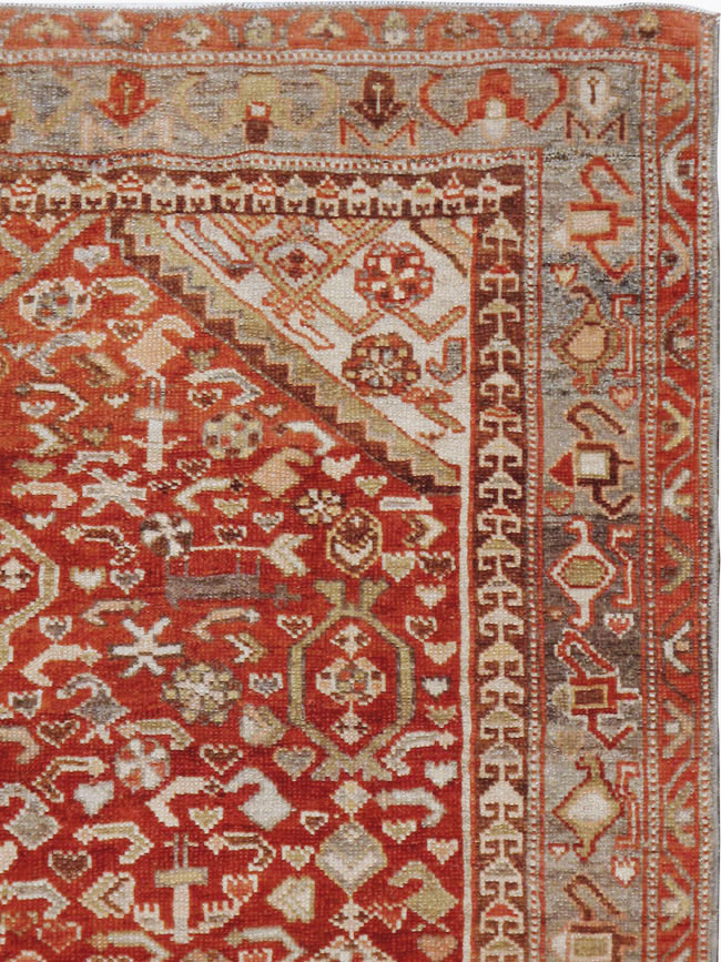 Vintage Persian Malayer Rug, No.23454 - Gss