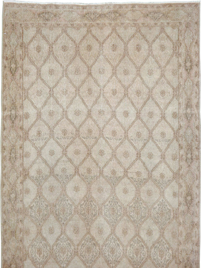 Vintage Persian Mashad Gallery Runner, No.23457 - Gss