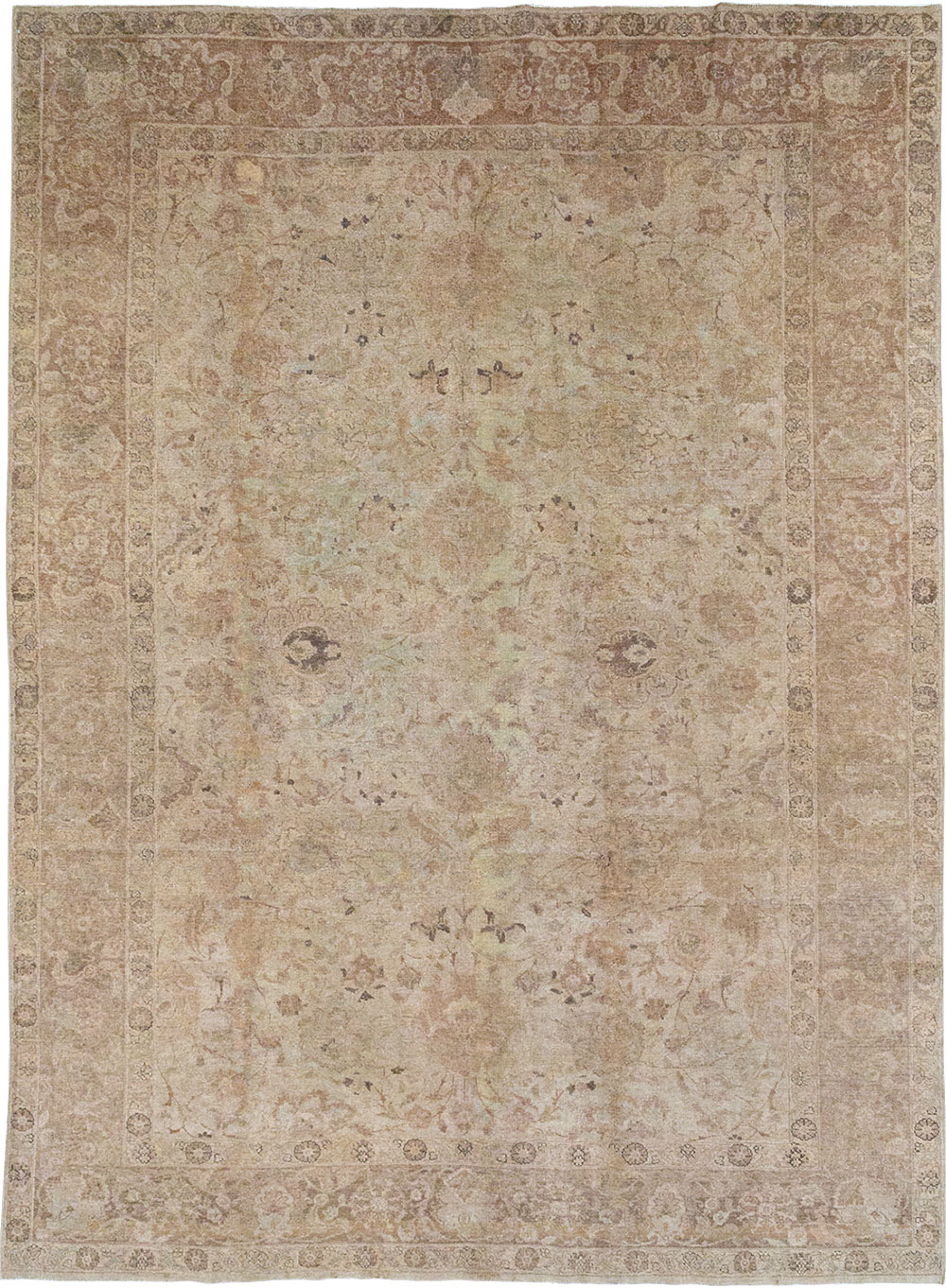 Antique Persian Tabriz Small Room Size Carpet, No.23458 - Gss