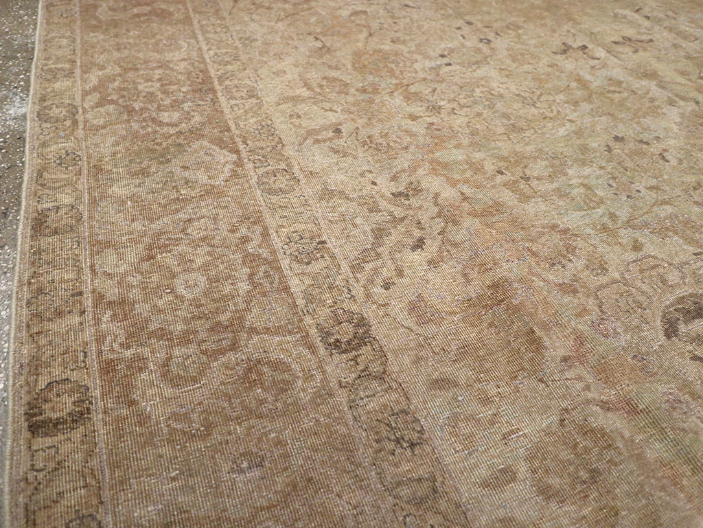 Antique Persian Tabriz Small Room Size Carpet, No.23458 - Gss