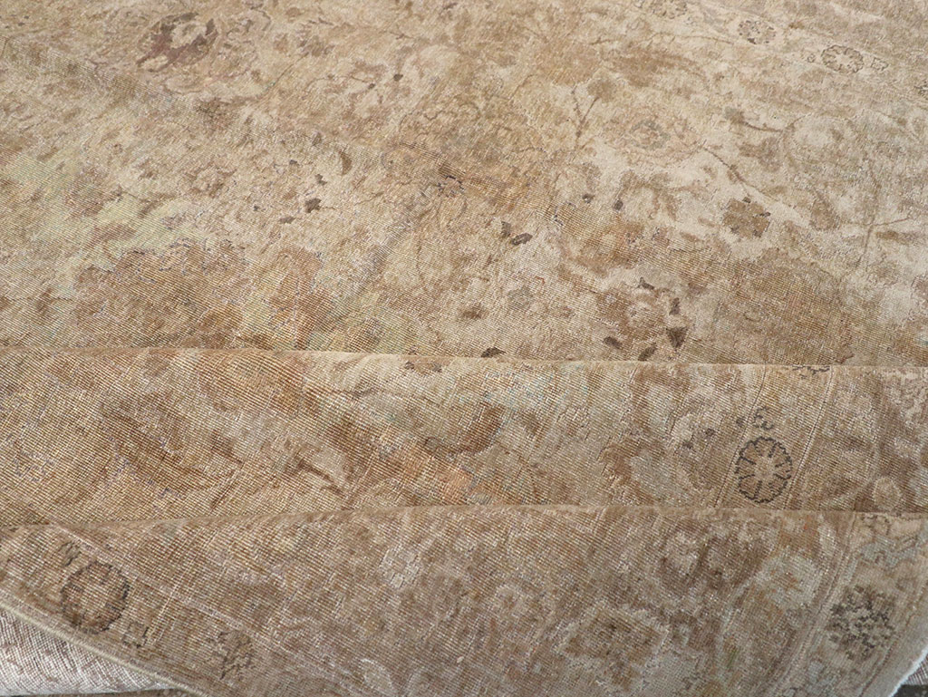 Antique Persian Tabriz Small Room Size Carpet, No.23458 - Gss