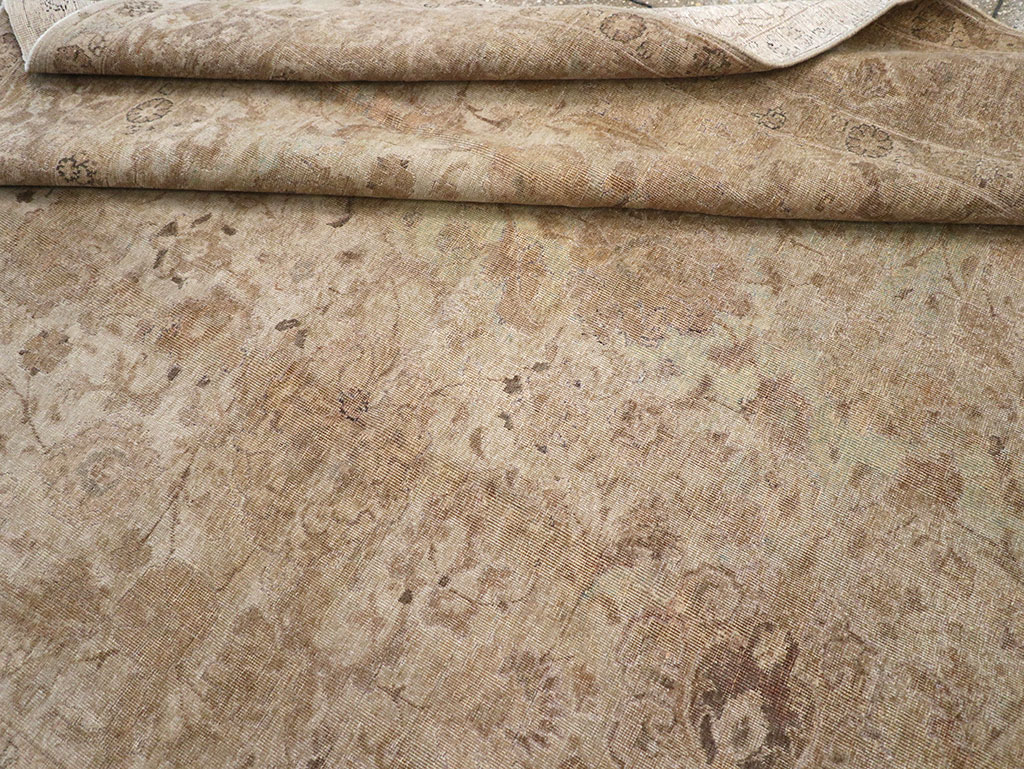 Antique Persian Tabriz Small Room Size Carpet, No.23458 - Gss