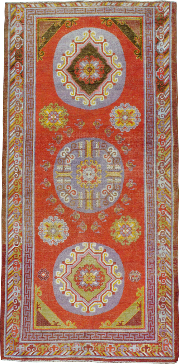 Antique East Turkestan Khotan Rug, No.23461 - Gss