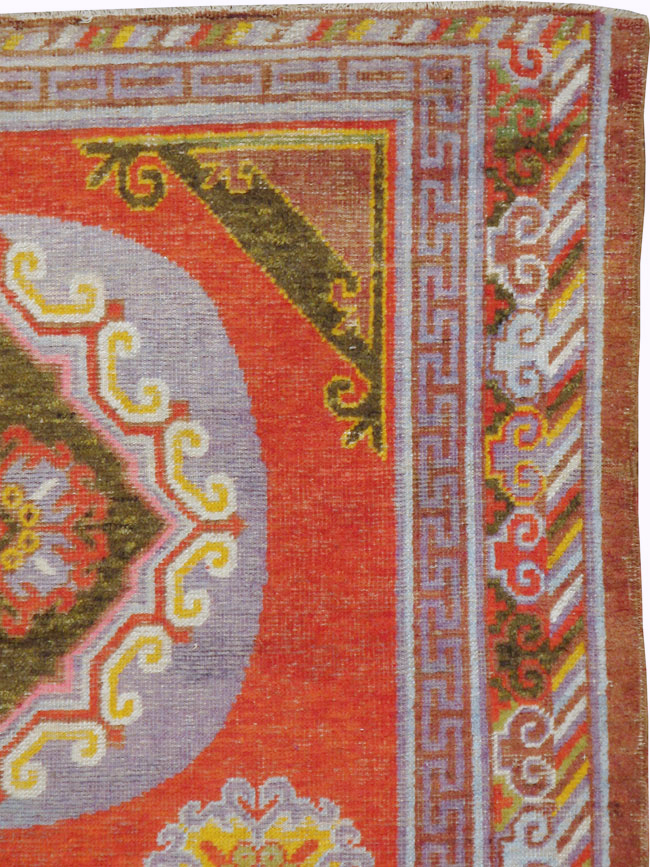 Antique East Turkestan Khotan Rug, No.23461 - Gss