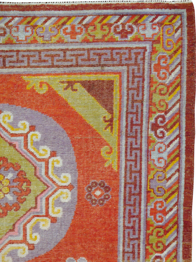 Antique East Turkestan Khotan Rug, No.23461 - Gss
