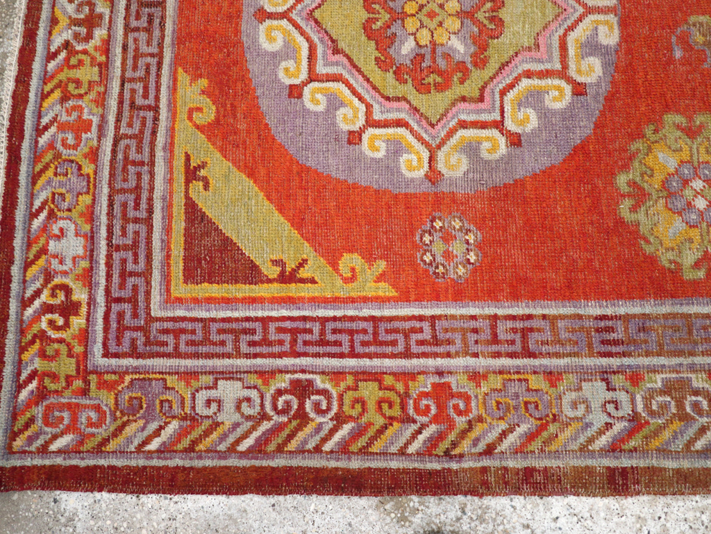 Antique East Turkestan Khotan Rug, No.23461 - Gss