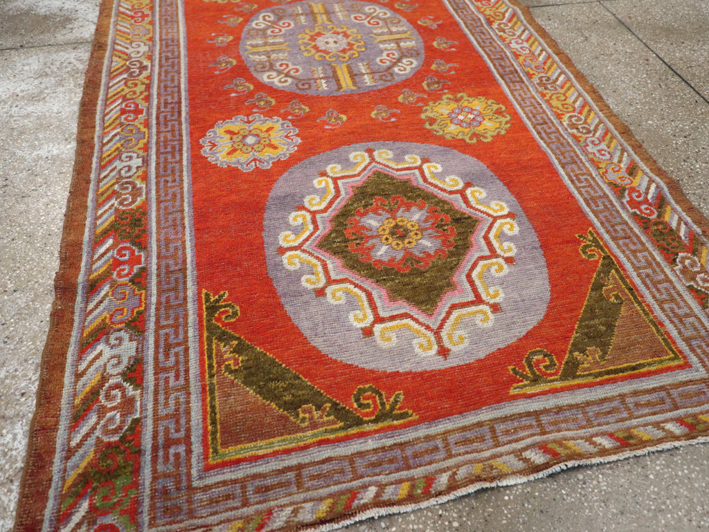 Antique East Turkestan Khotan Rug, No.23461 - Gss
