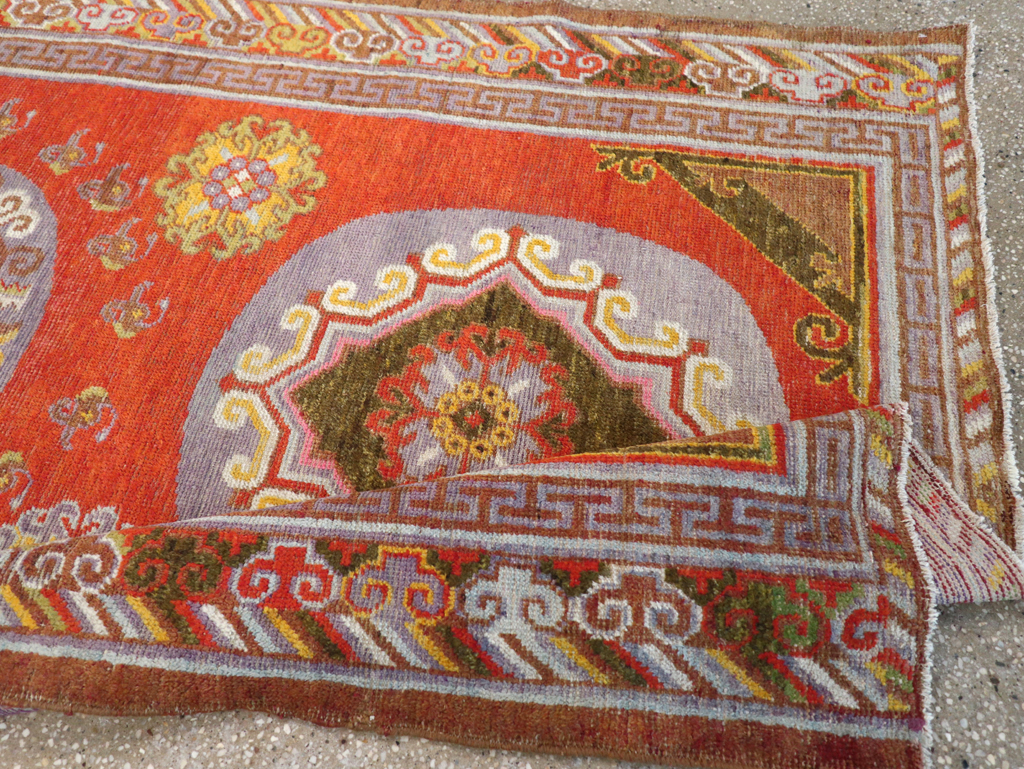 Antique East Turkestan Khotan Rug, No.23461 - Gss